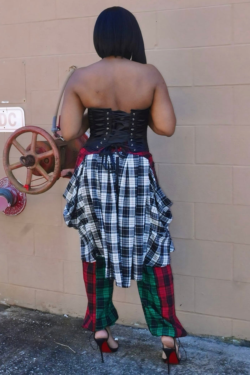 Zika “Mad About Plaid” Split-Leg Pants