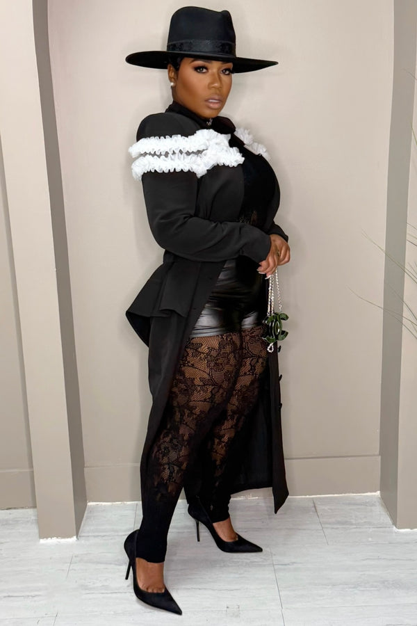 Nirvana Power Move Maxi Blazer Coat