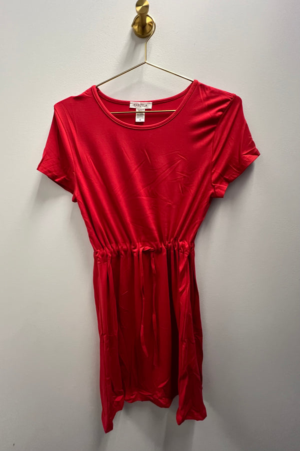 Live Sale Red Shirt Dress