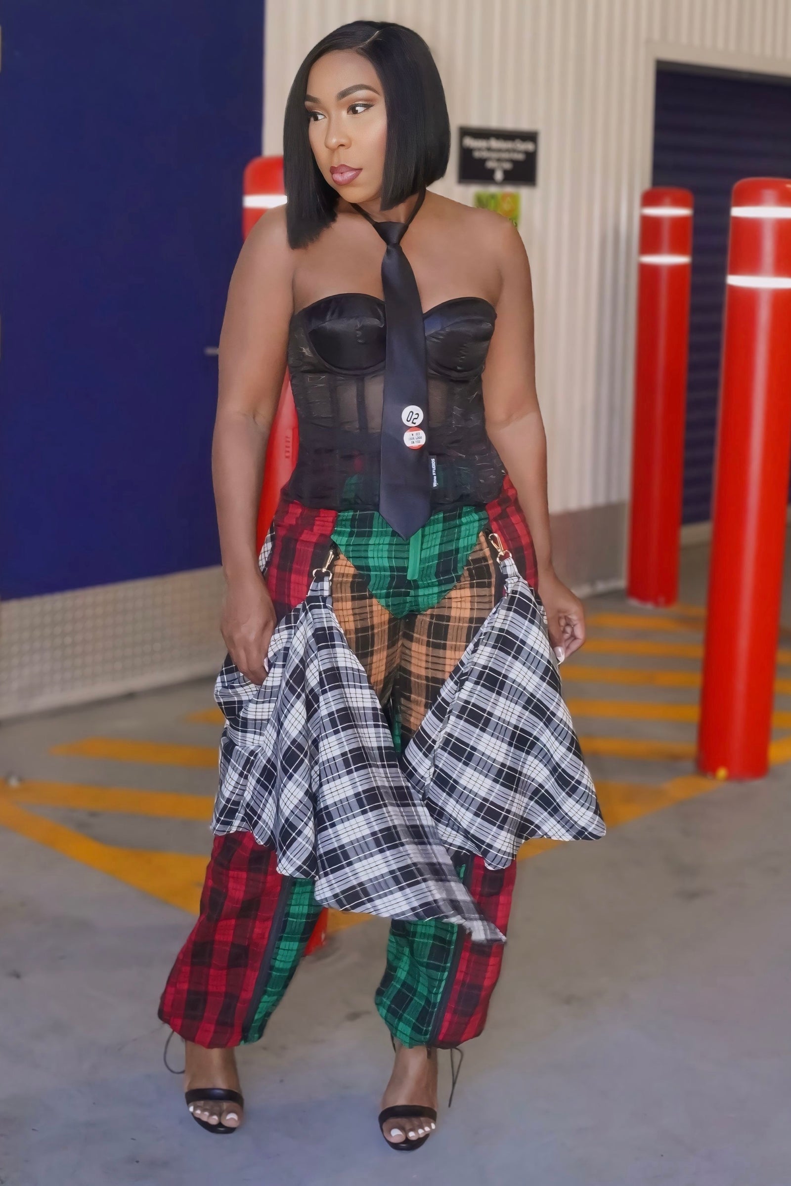 Zika Mad About Plaid Split-Leg Pants – Shop Pretty Pieces