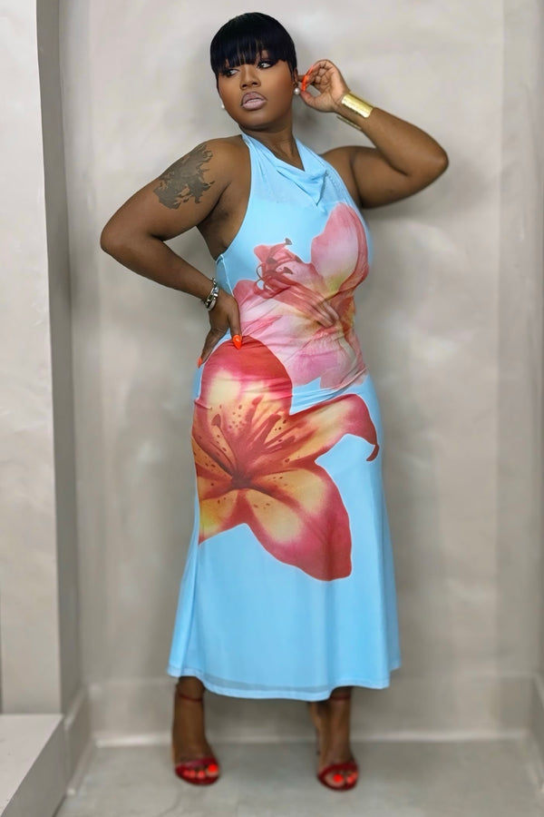 a line midi dress formal Twist Front A-Line Midi Dress