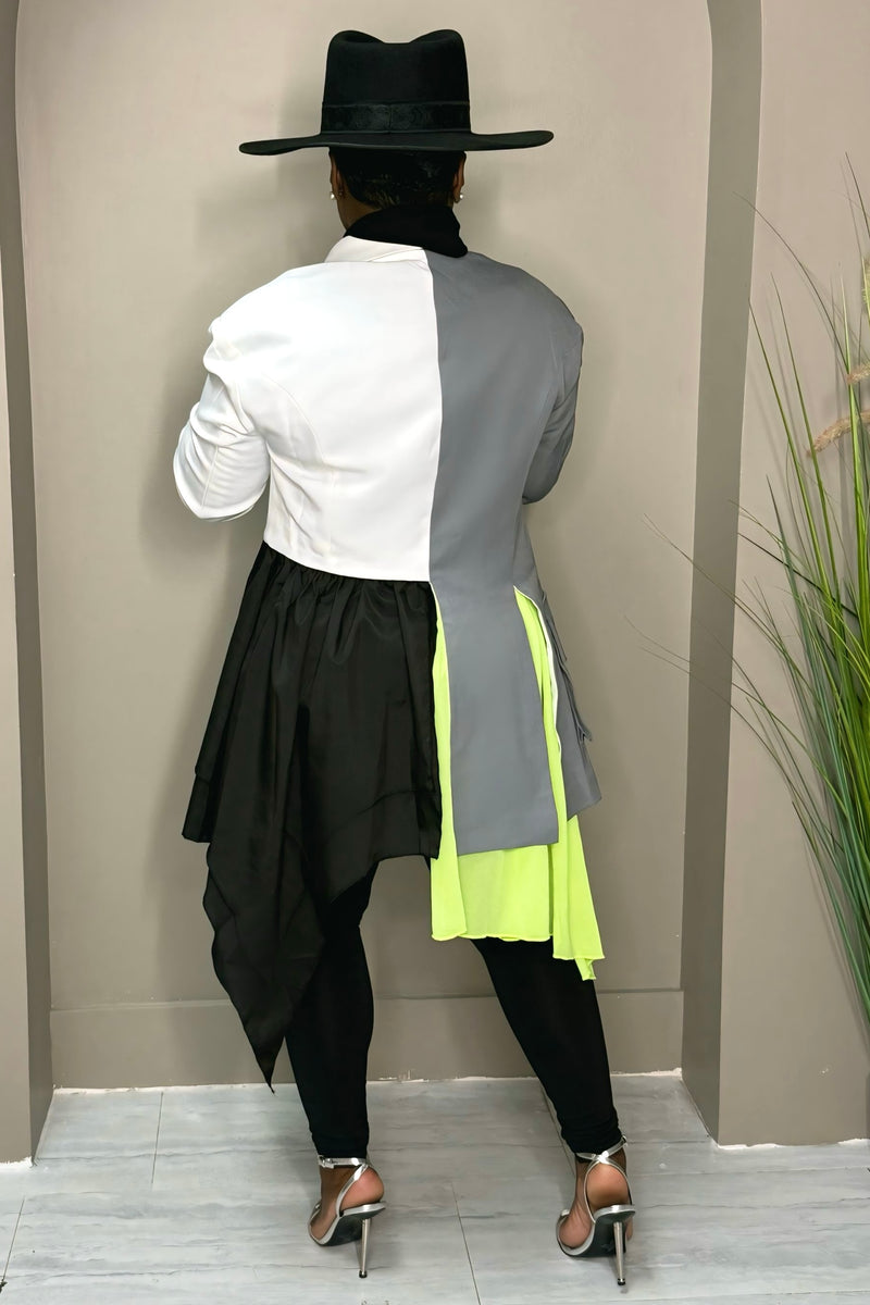 Regina “Contradiction” Two Tone Statement Trench