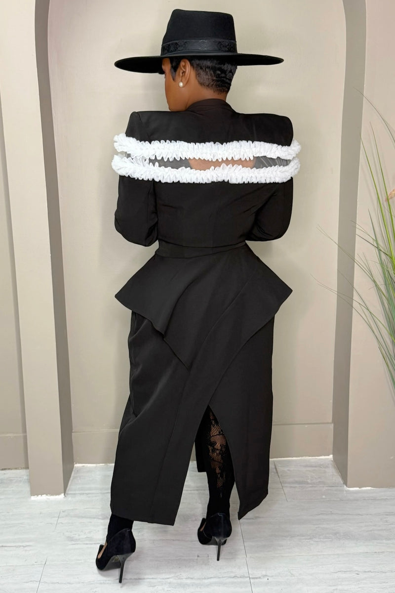 Nirvana Power Move Maxi Blazer Coat