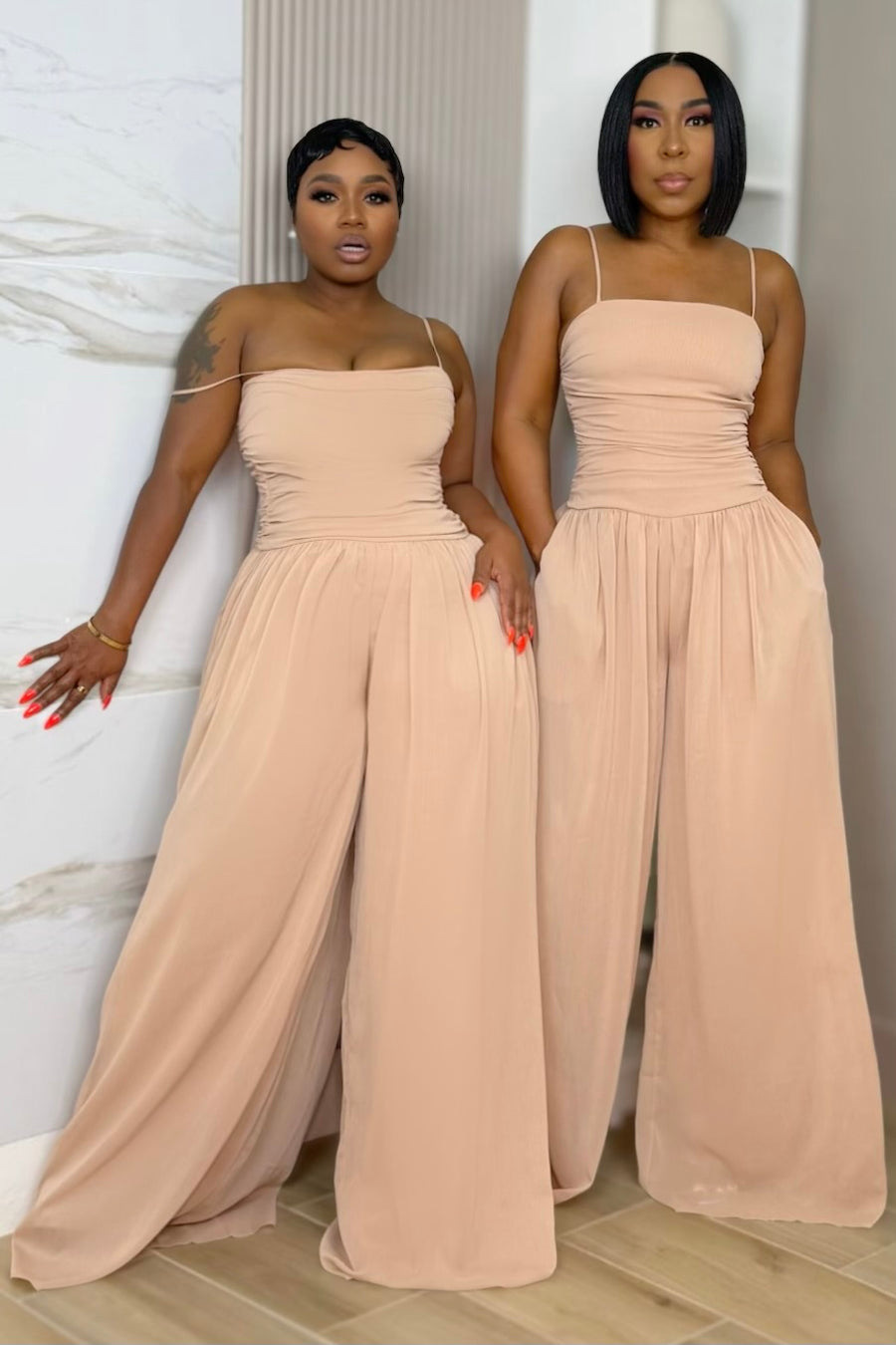 Amara Billowy Wide Leg Chiffon Jumper – Shop Pretty Pieces
