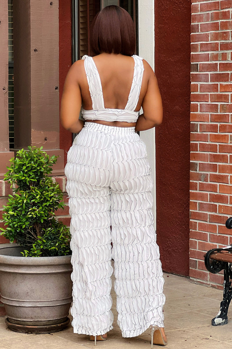 Jayla Cute Crop Top and Palazzo Pants Set